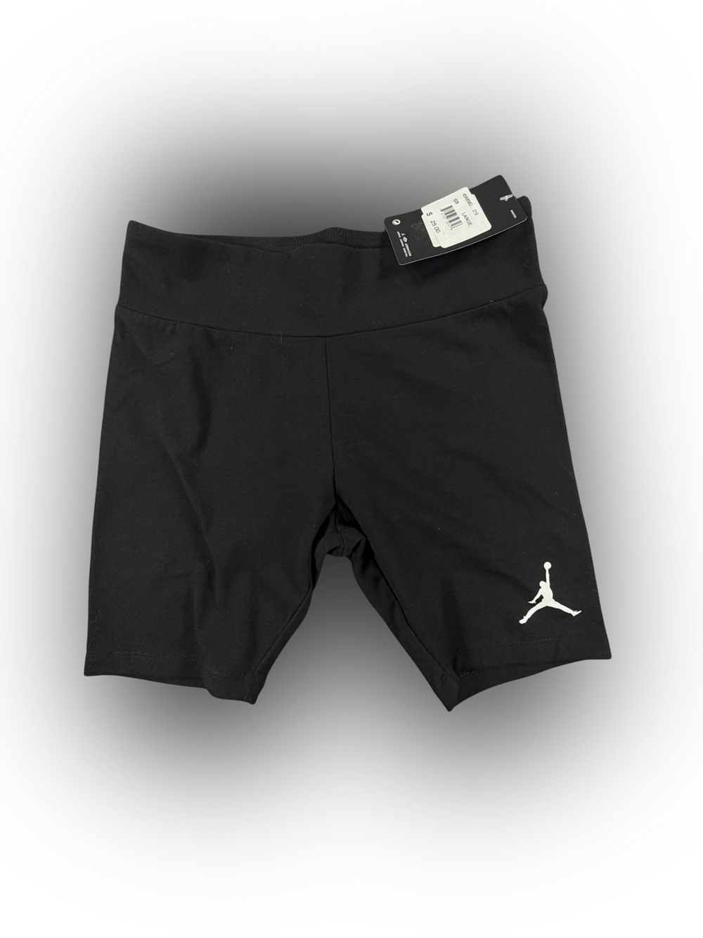 Kid’s Girl’s Jordan Black High-Waist Bike Shorts Size L 12-13 Y